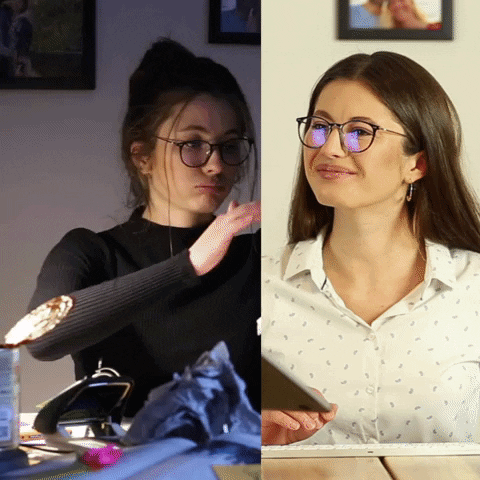 GIF organized vs non organized