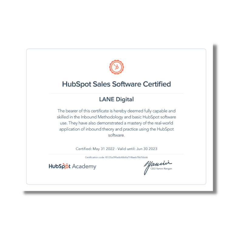 LANE Digital Consulting official Swiss partner of Hubspot