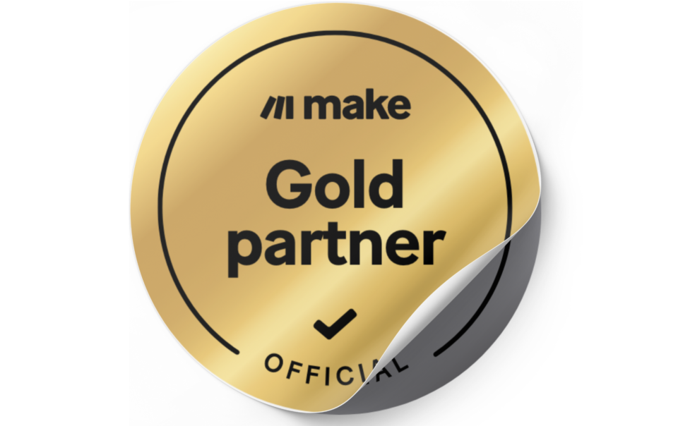 Badge make.com gold partenaire