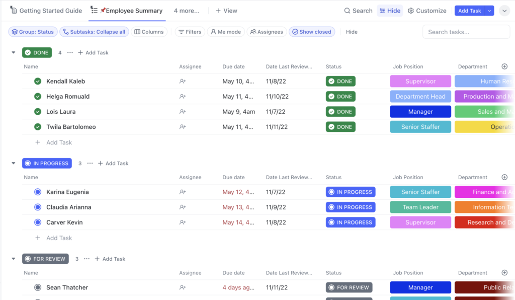 Illustration examen de performance